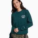 Good Natured Fleece Crew Neck (JWF26633-325) Merrell Women 8VV6P1231 Clothes Sea Moss