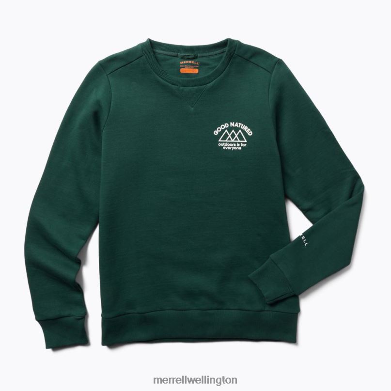 Good Natured Fleece Crew Neck (JWF26633-325) Merrell Women 8VV6P1231 Clothes Sea Moss - Image 7