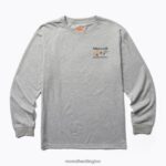 Great Outdoors Long Sleeve Tee (JMF26624-050) Merrell Men 8VV6P561 Clothes Grey Heather - Image 2