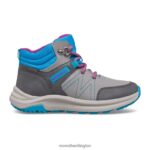 Greylock Waterproof Boot (MK165225) Merrell Kids 8VV6P1510 Shoes Grey/Turq