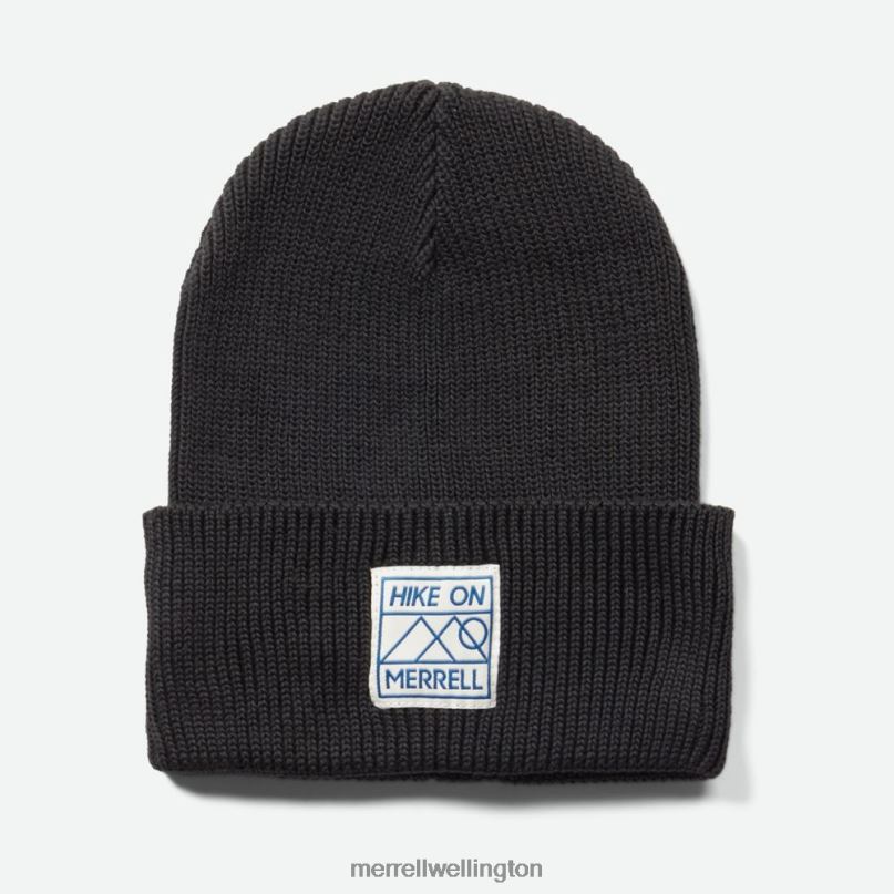 Hike On Patch Beanie (JAF26662-010) Merrell Unisex 8VV6P318 Accessories Black - Image 1