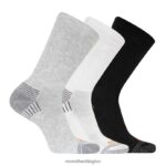 Hiker Crew Sock 3 Pack (JSF24699-020) Merrell Unisex 8VV6P772 Accessories Grey Heather Asst - Image 2