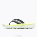 Hut Ultra Flip (J004919) Merrell Men 8VV6P117 Shoes Black/Celery - Image 4