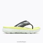 Hut Ultra Flip (J005550) Merrell Women 8VV6P935 Shoes Black/Celery - Image 2