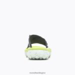 Hut Ultra Slide (J004941) Merrell Men 8VV6P114 Shoes Black/Celery - Image 5