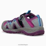 Hydro 2 Sandal (MK166974) Merrell Kids 8VV6P1475 Shoes Grey/Berry - Image 4