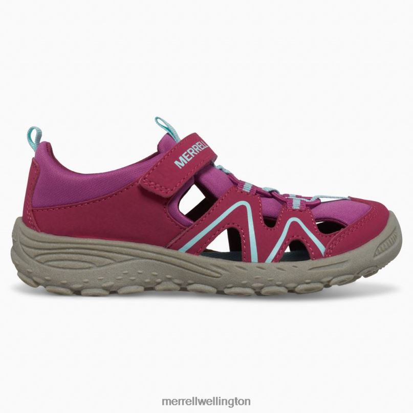 Hydro Explorer (MK166965) Merrell Kids 8VV6P1409 Shoes Berry/Turq/Grey - Image 2