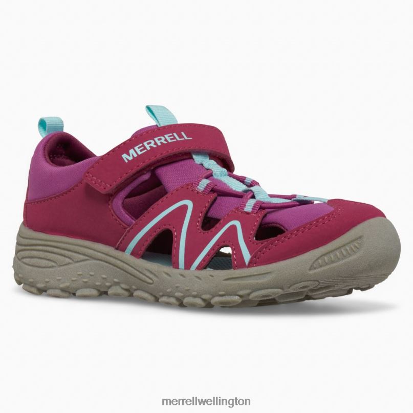 Hydro Explorer (MK166965) Merrell Kids 8VV6P1409 Shoes Berry/Turq/Grey - Image 3