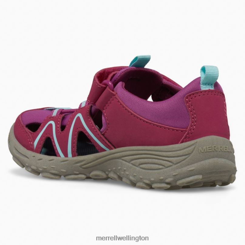 Hydro Explorer (MK166965) Merrell Kids 8VV6P1409 Shoes Berry/Turq/Grey - Image 4