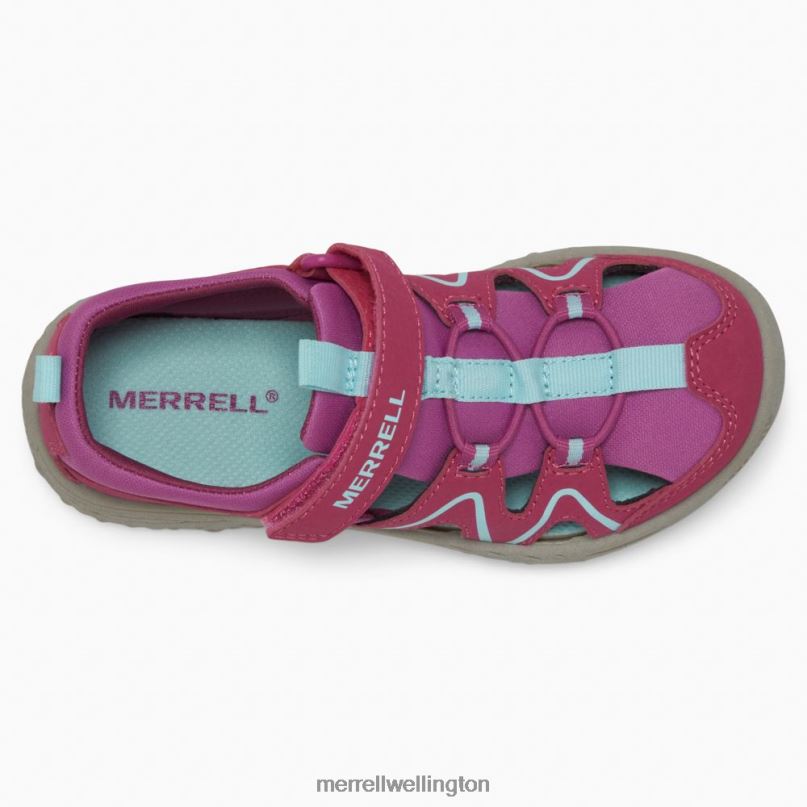 Hydro Explorer (MK166965) Merrell Kids 8VV6P1409 Shoes Berry/Turq/Grey - Image 6