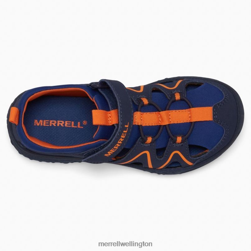 Hydro Explorer (MK266963) Merrell Kids 8VV6P1410 Shoes Navy/Orange - Image 6