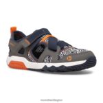 Hydro Free Roam Chroma Monarch Sandal (MK265855K) Merrell Kids 8VV6P1503 Shoes Grey/Navy - Image 3