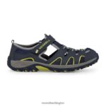 Hydro H2O Hiker Sandal (MK262163) Merrell Kids 8VV6P1412 Shoes Navy/Lime - Image 2