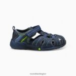 Hydro Jr. Sandal (MT53375) Merrell Kids 8VV6P1407 Shoes Navy / Green - Image 2