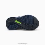 Hydro Jr. Sandal (MT53375) Merrell Kids 8VV6P1407 Shoes Navy / Green - Image 4