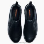 Jungle Moc Leather 2 Wide Width (J17199W) Merrell Men 8VV6P476 Shoes Midnight - Image 5