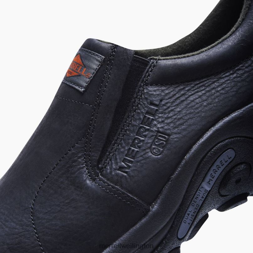 Jungle Moc Leather Comp Toe SD+ Work Shoe Wide Width (J099379W) Merrell Men 8VV6P453 Shoes Black - Image 7