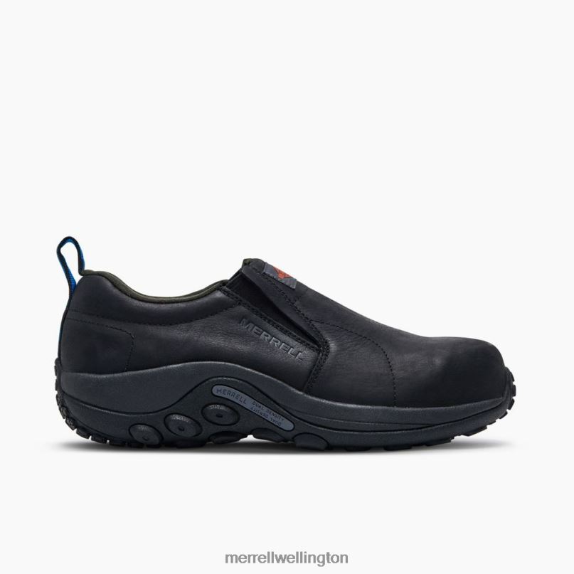 Jungle Moc Leather Comp Toe Work Shoe (J099317) Merrell Men 8VV6P345 Shoes Black - Image 2