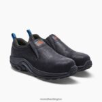 Jungle Moc Leather Comp Toe Work Shoe (J099317) Merrell Men 8VV6P345 Shoes Black - Image 5