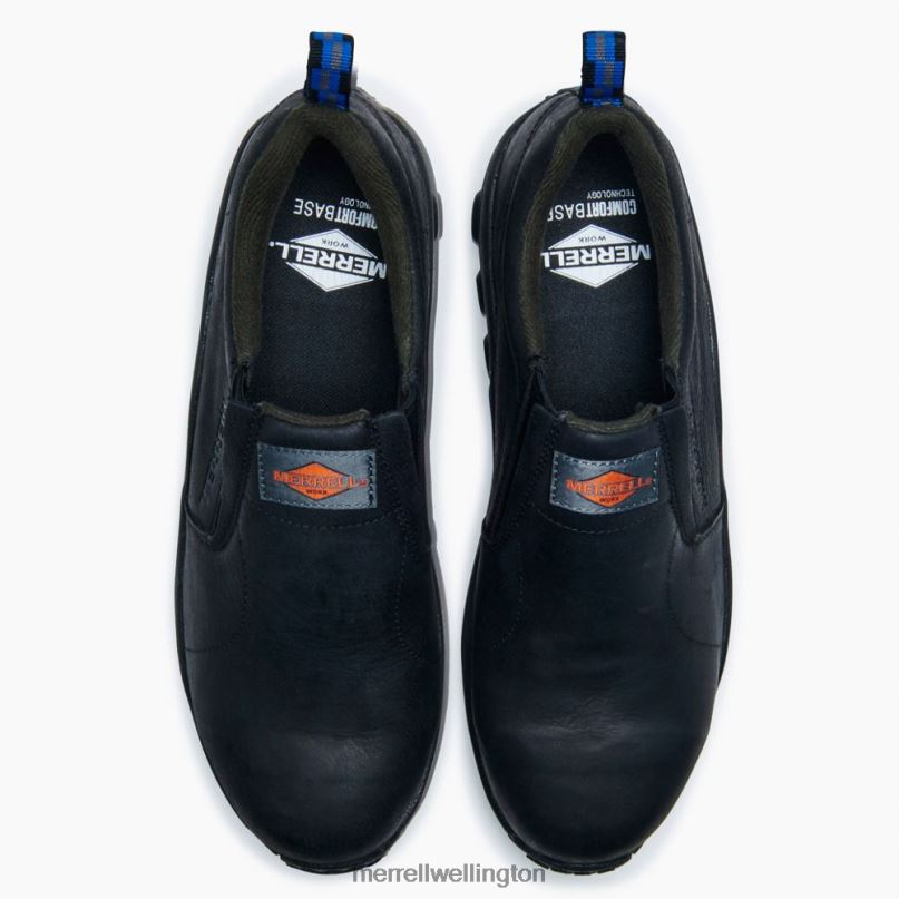 Jungle Moc Leather Comp Toe Work Shoe (J099317) Merrell Men 8VV6P345 Shoes Black - Image 6