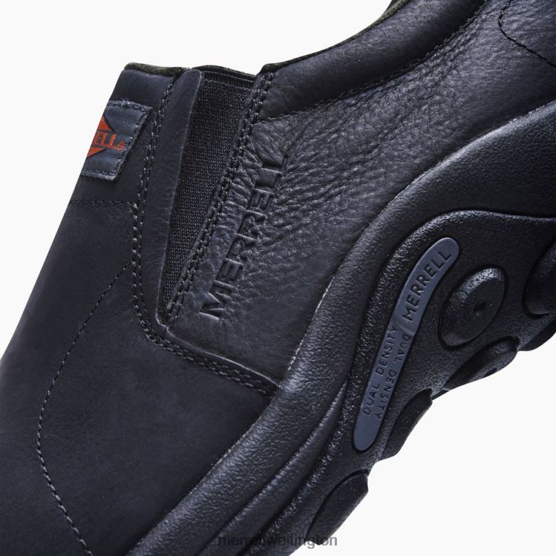 Jungle Moc Leather Comp Toe Work Shoe (J099317) Merrell Men 8VV6P345 Shoes Black - Image 7
