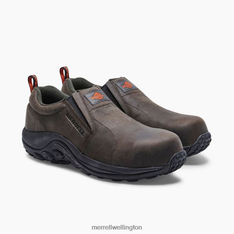 Jungle Moc Leather Comp Toe Work Shoe (J099319) Merrell Men 8VV6P346 Shoes Espresso - Image 5