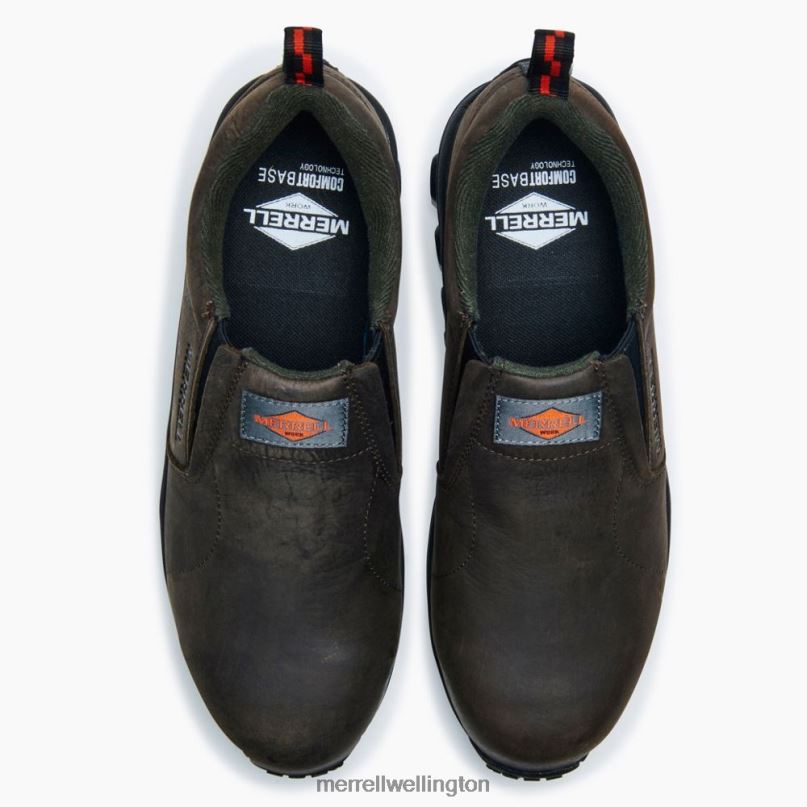 Jungle Moc Leather Comp Toe Work Shoe (J099319) Merrell Men 8VV6P346 Shoes Espresso - Image 6