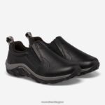 Jungle Moc Leather (J95619) Merrell Kids 8VV6P1473 Shoes Black - Image 3