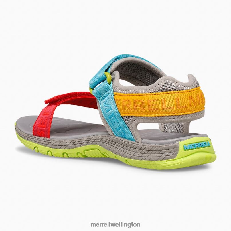 Kahuna Web Sandal (MK265674K) Merrell Kids 8VV6P1400 Shoes Grey Logo/Multi - Image 4