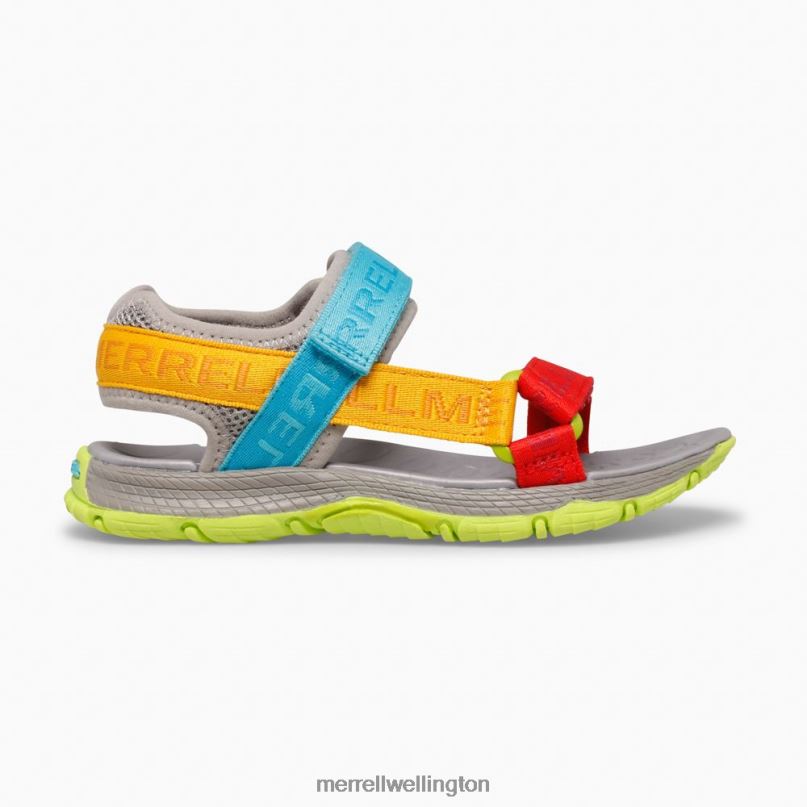 Kahuna Web Sandal (MK265674K) Merrell Kids 8VV6P1400 Shoes Grey Logo/Multi - Image 1