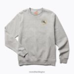 Life's An Adventure Crew Neck Fleece (JMF26623-050) Merrell Men 8VV6P696 Clothes Grey Heather