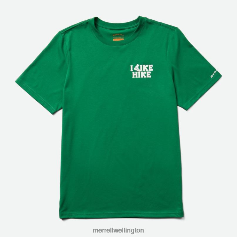 Like Hike Tee (JMS26334-320) Merrell Men 8VV6P691 Clothes Abundant Green - Image 2