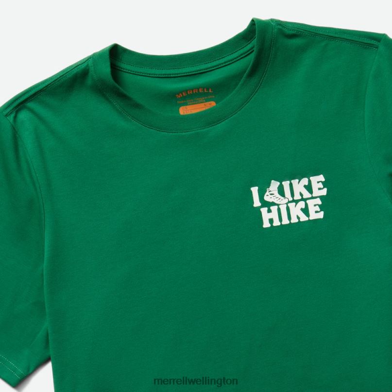 Like Hike Tee (JMS26334-320) Merrell Men 8VV6P691 Clothes Abundant Green - Image 3