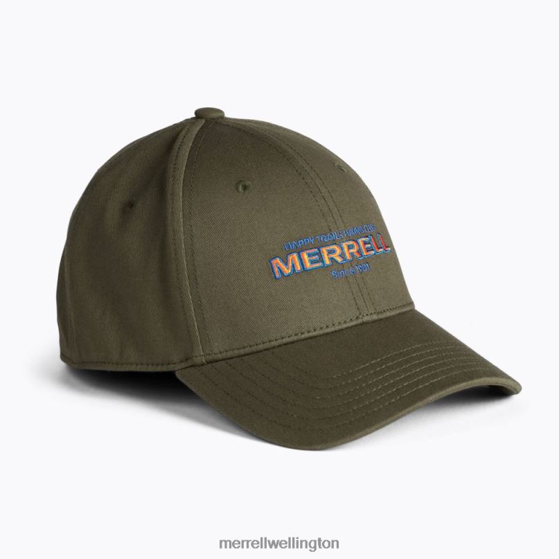 MDOT Twill Elastic Hat (JAF26659-326) Merrell Unisex 8VV6P402 Accessories Dusty Olive - Image 1