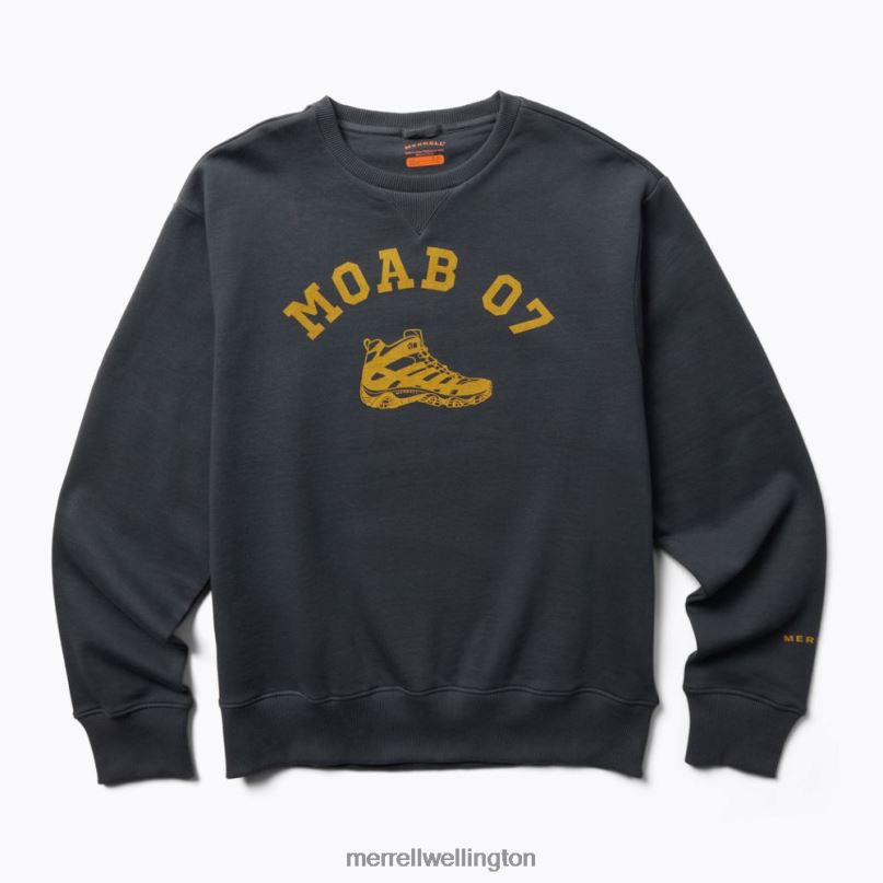 Moab 07 Crew Neck Fleece (JMF26621-425) Merrell Men 8VV6P323 Clothes India Ink - Image 2