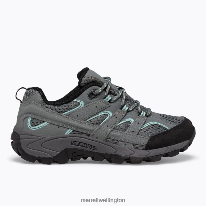Moab 2 Low Lace Shoe (MK162261) Merrell Kids 8VV6P1509 Shoes Sedona Sage - Image 2
