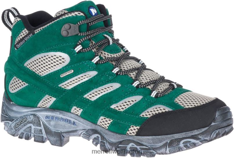 Moab 2 Mid Waterproof X Outdoor Voices (J5001201) Merrell Unisex 8VV6P805 Shoes Galapagos - Image 3
