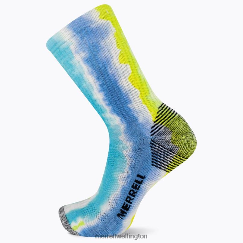 Moab 360 Print Painted Stripes Crew Sock (JSS27003-401) Merrell Unisex 8VV6P303 Accessories Blue Multi - Image 2