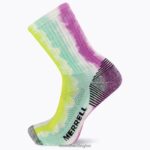 Moab 360 Print Painted Stripes Crew Sock (JSS27003-652) Merrell Unisex 8VV6P304 Accessories Pink Multi - Image 2