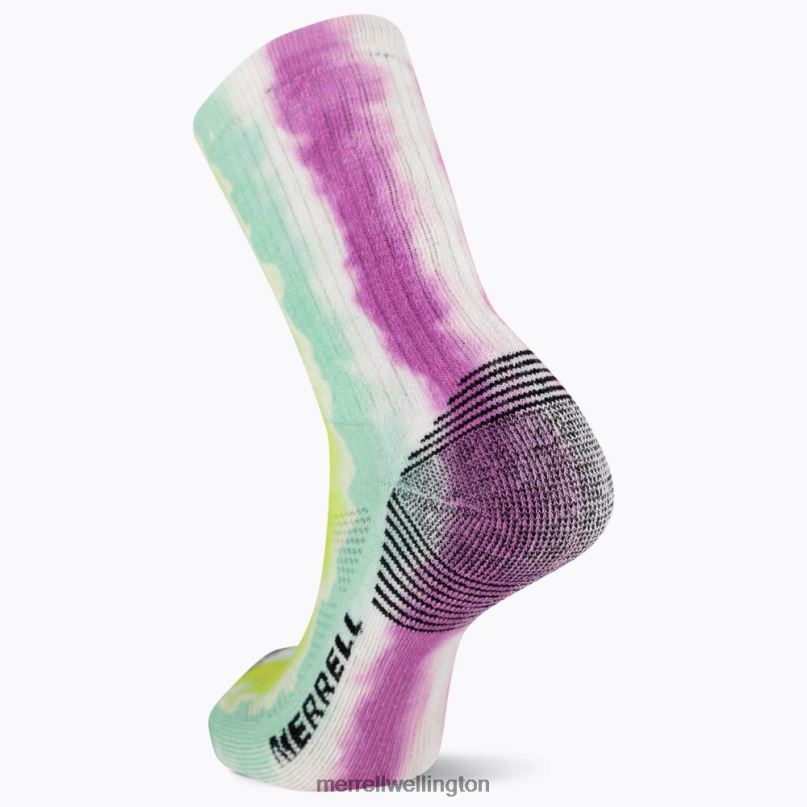 Moab 360 Print Painted Stripes Crew Sock (JSS27003-652) Merrell Unisex 8VV6P304 Accessories Pink Multi - Image 3