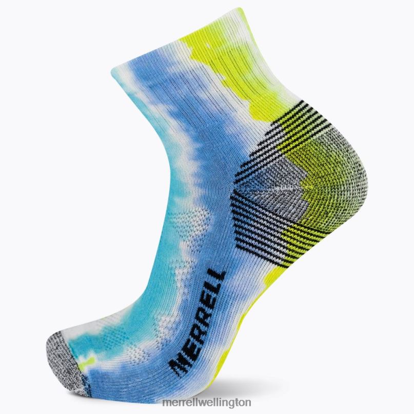 Moab 360 Print Painted Stripes Quarter Sock (JSS27004-401) Merrell Unisex 8VV6P275 Accessories Blue Multi - Image 2