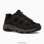 Moab 3 Low Lace Shoe (MK265707) Merrell Kids 8VV6P1428 Shoes Black - Image 3