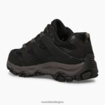 Moab 3 Low Lace Shoe (MK265707) Merrell Kids 8VV6P1428 Shoes Black - Image 4