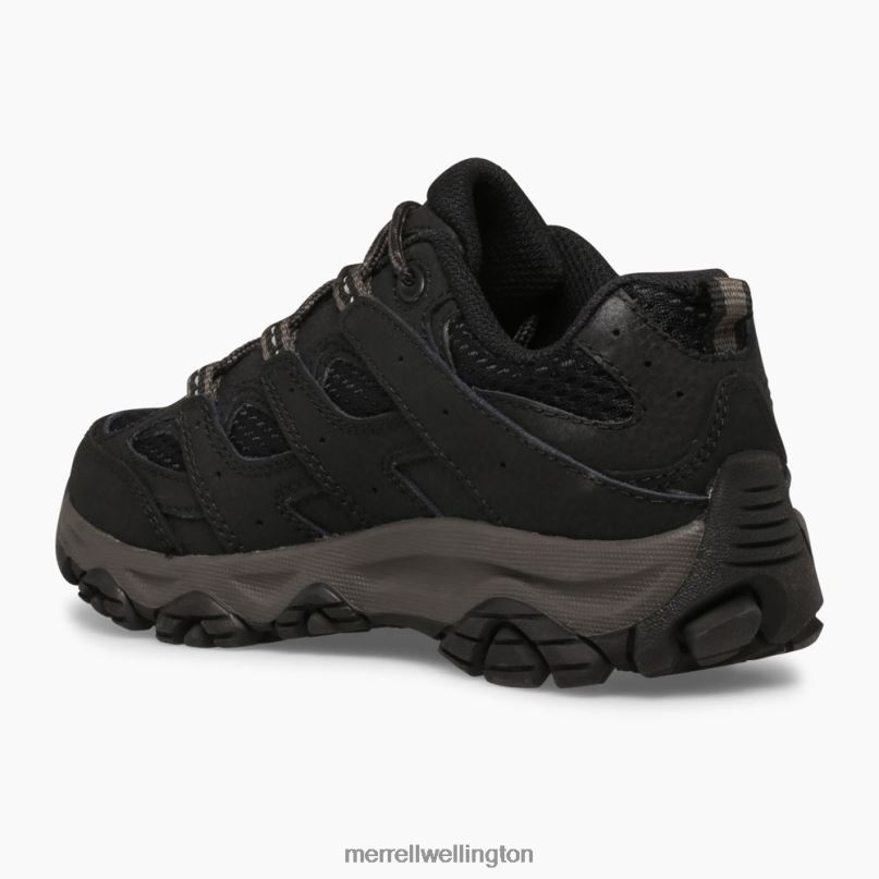 Moab 3 Low Lace Shoe (MK265707) Merrell Kids 8VV6P1428 Shoes Black - Image 4
