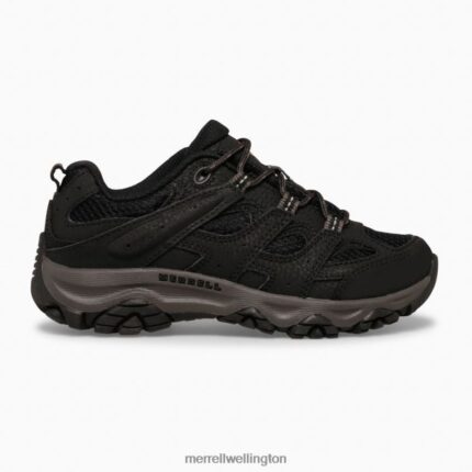 Moab 3 Low Lace Shoe (MK265707) Merrell Kids 8VV6P1428 Shoes Black
