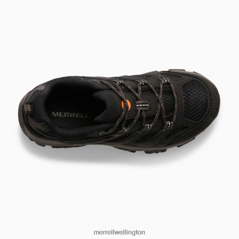 Moab 3 Low Lace Shoe (MK265707) Merrell Kids 8VV6P1428 Shoes Black - Image 6