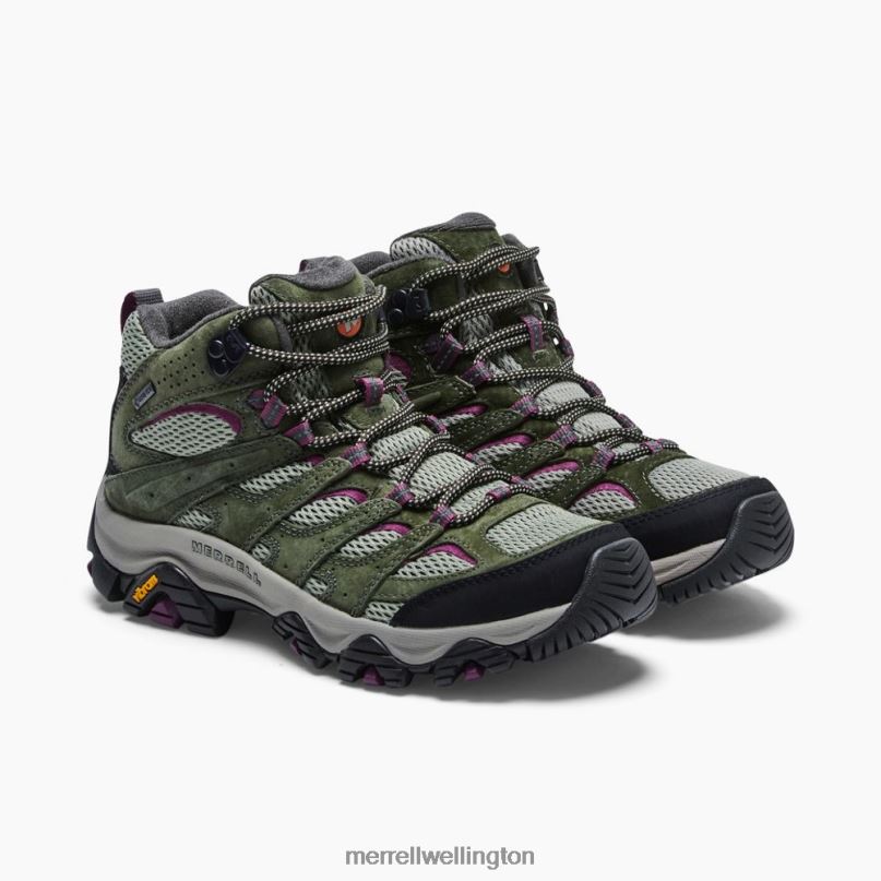 Moab 3 Mid GORE-TEX (J035818) Merrell Women 8VV6P899 Shoes Lichen/Mulberry - Image 5