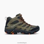 Moab 3 Mid (J035867) Merrell Men 8VV6P134 Shoes Olive - Image 2
