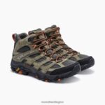 Moab 3 Mid (J035867) Merrell Men 8VV6P134 Shoes Olive - Image 5