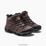 Moab 3 Mid (J035870) Merrell Women 8VV6P1036 Shoes Bracken/Purple - Image 5